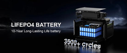 ALLPOWERS - Draagbare Powerstation & Zonnepaneel - 2016Wh LFP Accu - 2500W (Piek 4000W) - UPS - Snelladen - Uitbreidbaar - Incl. 400W Opvouwbaar Zonnepaneel - Voor Noodstroom, Camping & Thuisgebruik