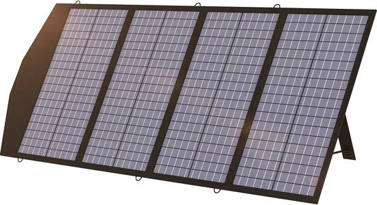 AllPowers - AP-SP-029-BLA - Zonnepaneel - Opvouwbaar zonnepaneel - zonnepanelen compleet pakket - Polykristallijn silicium - 140W - Zwart