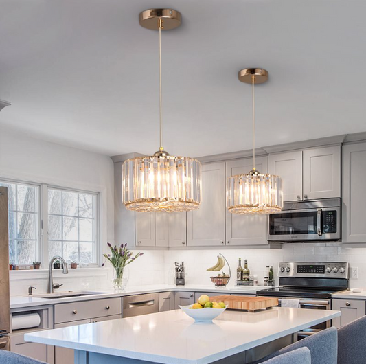 Luxueuze Kristallen Hanglamp - Kroonluchter Hanglamp - Moderne Hanglamp - Goud - Kroonluchter - E27