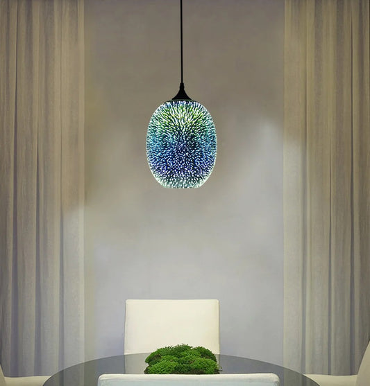LuxiLamps - Glazen Sterrenhemel - 3-Delig Hanglamp - Unieke Woonkamerlamp - Moderne 3D Lamp - Plafoniere