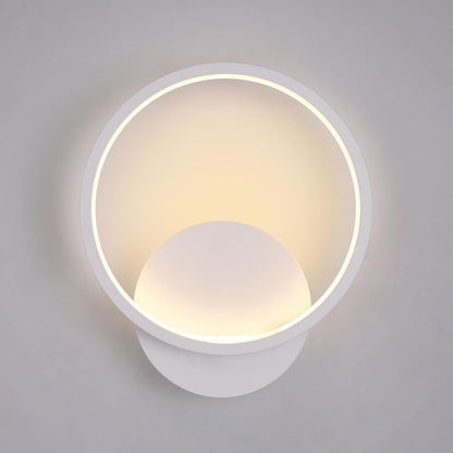 LuxiLamps - Ring LED Wandlamp - Moderne Wandverlichting - 20 cm - Wit - Muur Lamp - Muur Decoratie