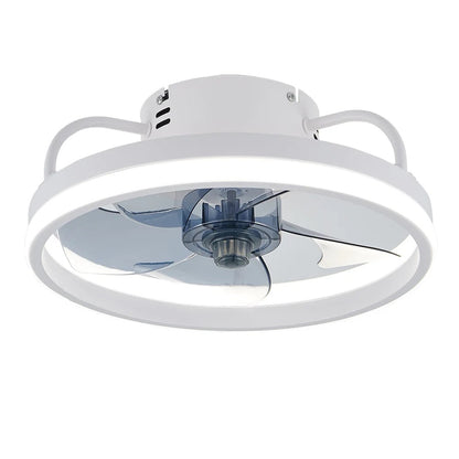 Fan Lamp - Ceiling Fan - White - Smart Lamp - With Dimmer - 3 Modes Fan - Kitchen Lamp - Living Room Lamp - Modern Lamp