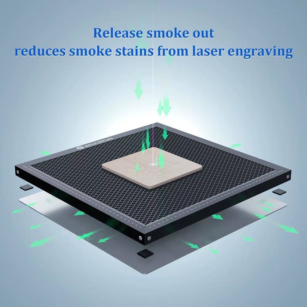 Honeycomb Bed - Sculpfun Laser Engraving And Cutting Table - For Compatible CO2 Or Diode Laser Engravers - 400x400x22 mm