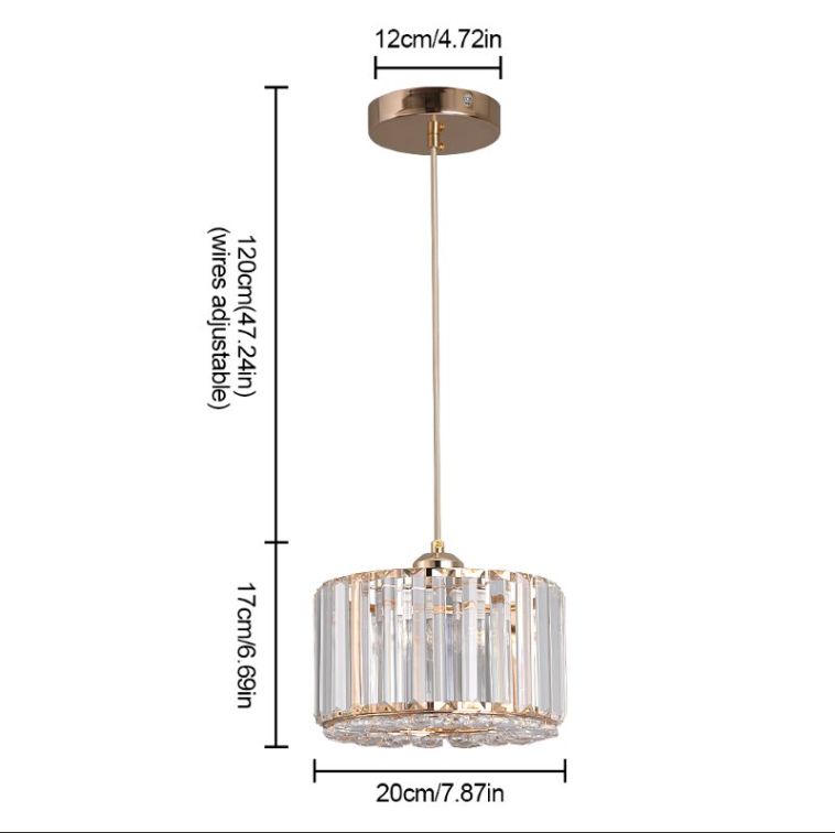 Luxueuze Kristallen Hanglamp - Kroonluchter Hanglamp - Moderne Hanglamp - Goud - Kroonluchter - E27