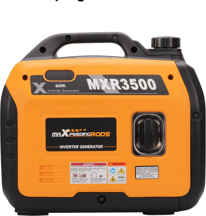 Superstille Inverter Stroomgenerator 3300 W - Benzine, 4-Takt - Met USB en 230V Stopcontacten - Noodstroomaggregaat voor Camping, Reizen en Oorlogsnood