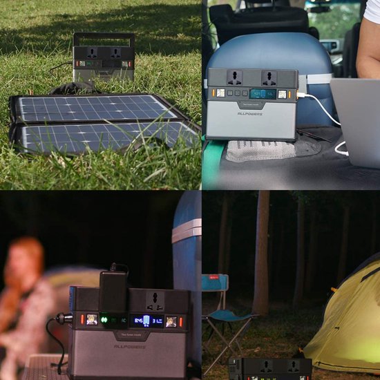 Allpowers® Solar Power Station - Zonne Paneel Generator - Generator Zonne Energie - 78000mAh - 288W