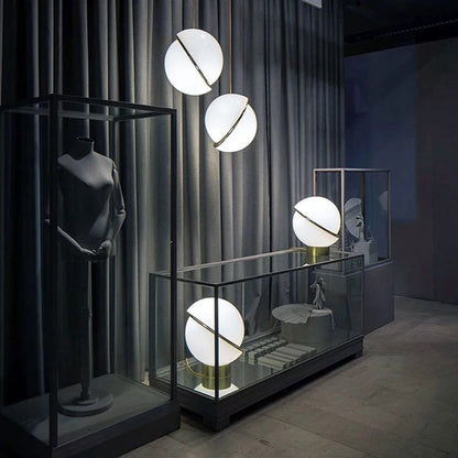 LuxiLamps - Bubble Ball Hanglamp - LED Kroonluchter - Decor Hanglamp - Wit/Goud - 15 cm - Led Hanglamp