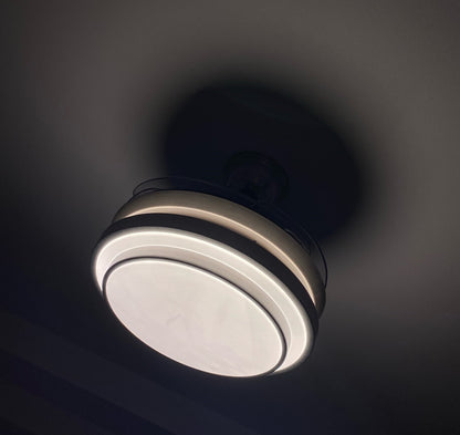 Ventilator Lamp - Plafondventilator - Hanglamp Ventilator - 97 cm - Chroom - Dimbaar - 3 Standen - Afstandsbediening - Woonkamerlamp - Moderne lamp