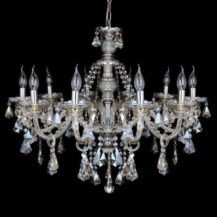 LuxiLamps - Crystal Chandelier - 10 Arm Kristallen Kroonluchter - Hanglamp - Woonkamerlamp - Moderne lamp - Plafonniere