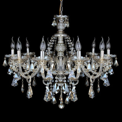 LuxiLamps - Crystal Chandelier - 10 Arm Kristallen Kroonluchter - Hanglamp - Woonkamerlamp - Moderne lamp - Plafonniere