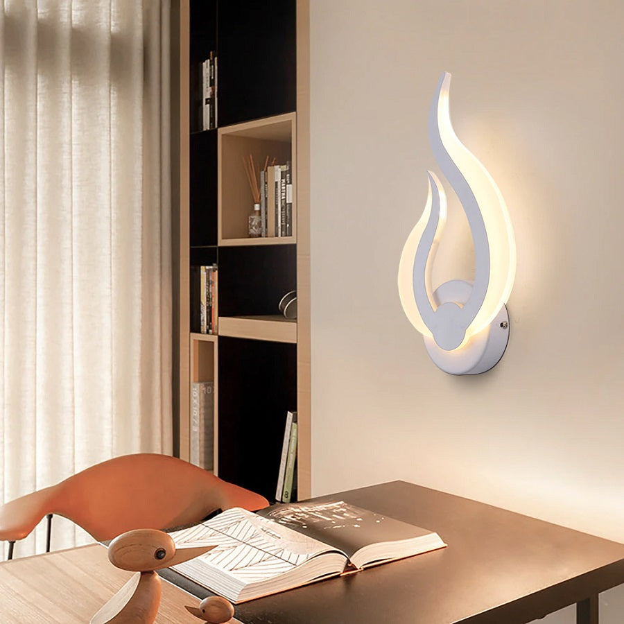 Modern Wall Lamp | Lighting | Pendant Lamp | Wall Lamp | For Living Room, Bedroom | Spiral | Electric | White