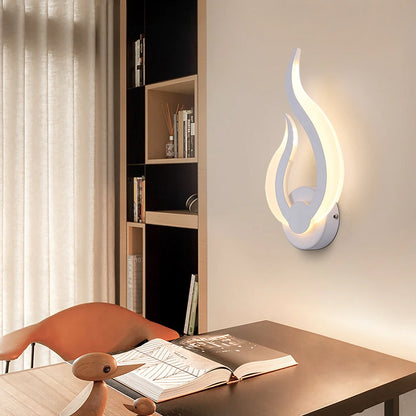 Modern Wall Lamp | Lighting | Pendant Lamp | Wall Lamp | For Living Room, Bedroom | Spiral | Electric | White