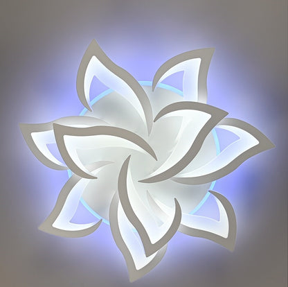LuxiLamps - 10 Lotus RGB - Dimbaar Met Afstandsbediening en APP - Plafoniere - Smart lamp - Moderne LED Lamp