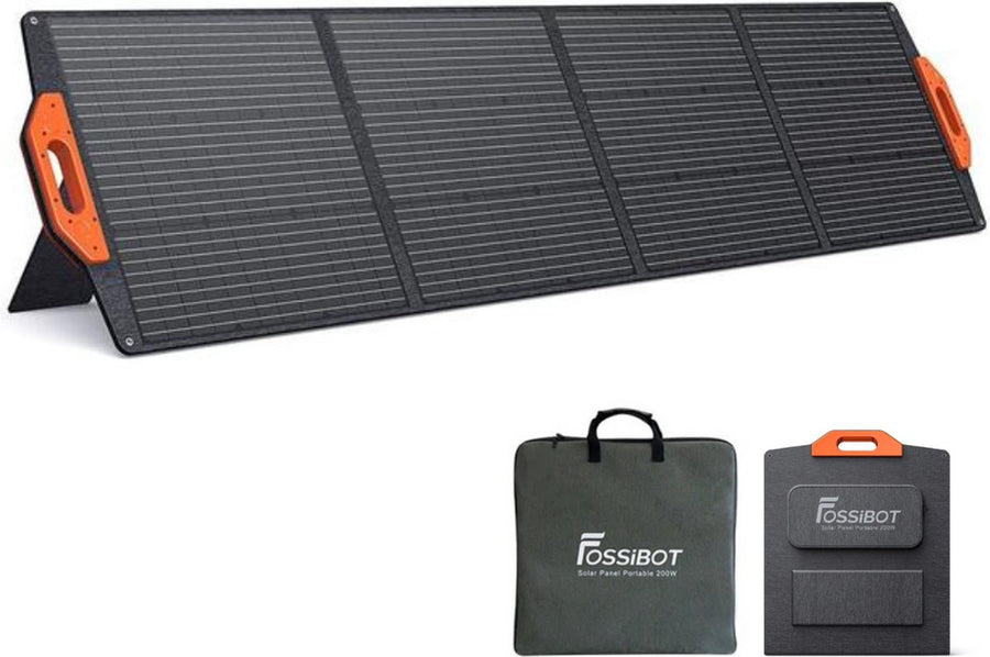 FOSSiBOT Opvouwbaar Zonnepaneel - Draagbaar Model Met Magnetisch Handvat - IP67 Waterdicht - Inclusief Draagas - Gijs