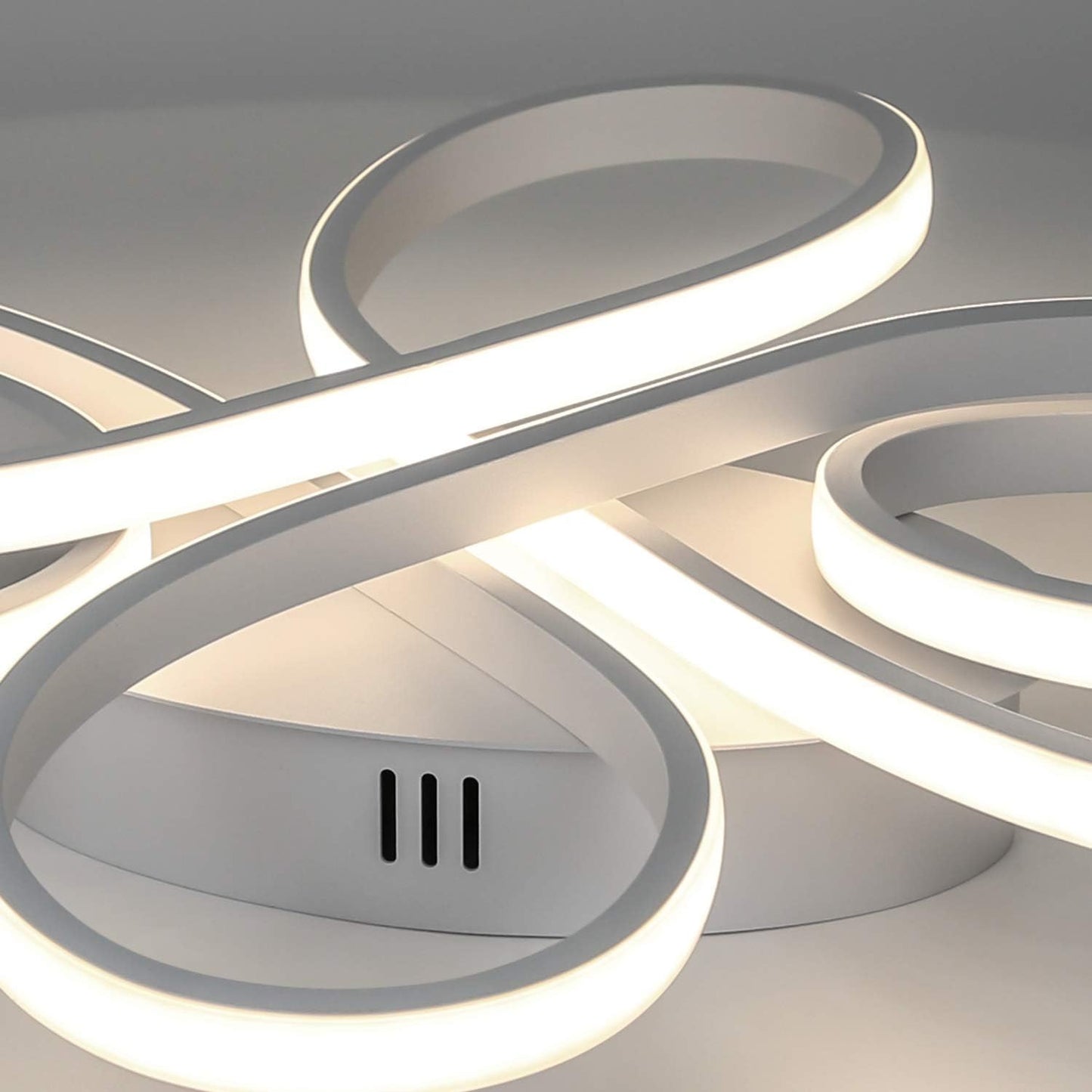 Moderne Plafondlamp - Luxe LED Kroonluchter - Dimbaar - Vlindervorm - 100 cm - Woonkamerlamp - Wit - Plafoniere - 90W
