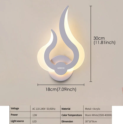 Modern Wall Lamp | Lighting | Pendant Lamp | Wall Lamp | For Living Room, Bedroom | Spiral | Electric | White