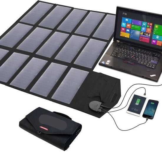 Powerstation - met 100W Opvouwbaar Zonnepaneel - Draagbare - Solar Generator - Stroomgenerator - 200W - Voor Camping, Reizen en Off-grid Energie