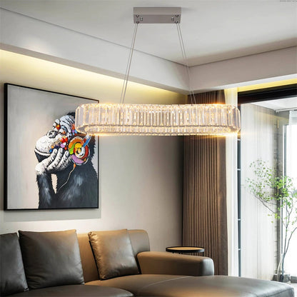 Kroonluchter - Crystal Led Hanglamp - Woonkamerlamp - 57cm - Met Afstandsbediening - Moderne lamp - Hanglamp