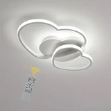 
Modern Heart LED Ceiling Light - White - Dimmable With Remote Control - For Living And Dining Room - Ceiling Fixture