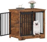 
Dog Crate - Furniture - Dog Cage - Dog Kennel - Dog Pen - Coffee Table - 2 Doors - Sliding Door - 49×69×64.5 Cm - Brown