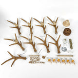 
Wooden Chandelier - 6-Arm Wooden Chandelier - Deer Antler Style - 75 cm - Pendant Light - Living Room Lamp - Modern Lamp