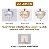 
Crystal Pendant Light - Chrome - Modern Chandelier With Ornaments - Bulbs Included - Decoration For The Living Room