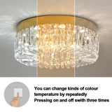
Gold LED Ceiling Chandelier - Ø 50 cm - 3 Switchable White Light Colours - With Decorative Hangers - Luxury Home Decoration