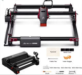 
Laser Engraving Machine - Engraving Machine - Black - Engraver - 5W - With Rotary Roller - Laser Cutter - Wood Acrylic Laser Cutting Machine - Ultra-thin Laser