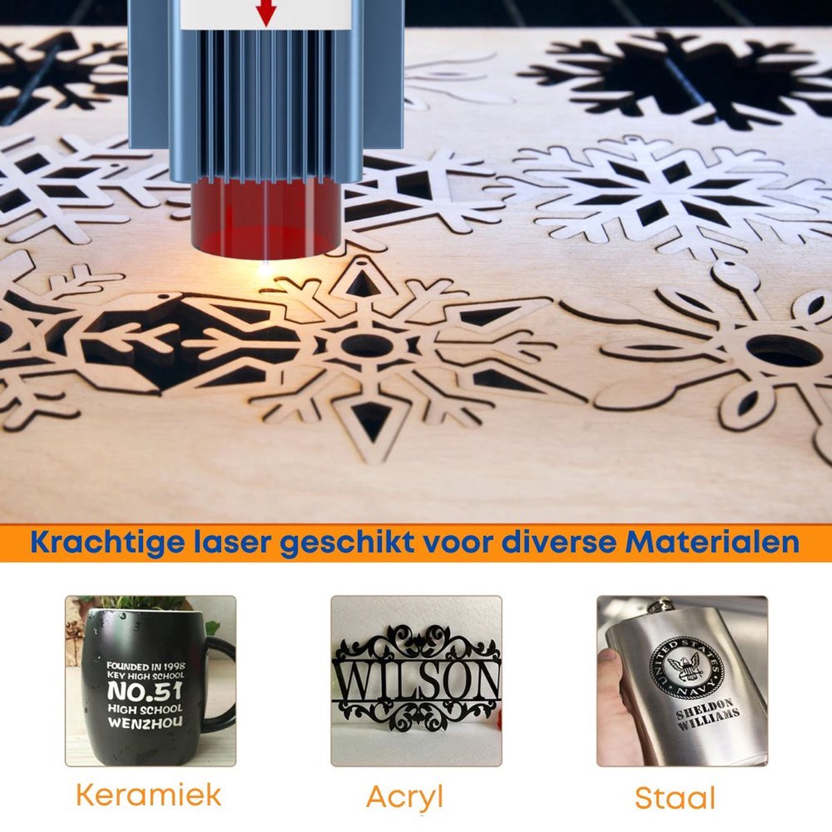 Laser Graveermachine - Sculpfun S9 Graveermachine - Graveermachine - Laser cutter - Hout Acryl Laser Snijmachine - Ultra Dunne Laser