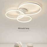 
3 Ring LED Ceiling Light - White - Dimmable With Remote Control And App - For Living And Dining Room - Ceiling Fixture