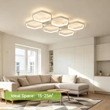 
LED Ceiling Light - White - Length 76 cm - Dimmable - 3 Light Colours - With Remote Control - 60 W - Memory Function - Night Light And Timer