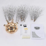 
Luxury Crystal Ceiling Lamp - Dandelion Chandelier - Crystal LED Lamp - Gold - 60 cm - Modern Lamp - Ceiling Lamp - Ceiling Light