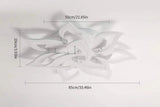 
LuxiLamps - 10 Star Ceiling Lamp - White - With Remote Control - Dimmable - Living Room Lamp - Modern Lamp - Ceiling Lamp