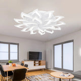 
LuxiLamps - 14 Star Ceiling Lamp - White - With Remote Control - Smart Lamp - Dimmable With App - Living Room Lamp - Modern Lamp - Ceiling Lamp