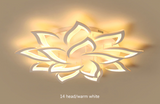 
LuxiLamps - 14 Star Ceiling Lamp - White - With Remote Control - Smart Lamp - Dimmable With App - Living Room Lamp - Modern Lamp - Ceiling Lamp
