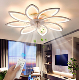
LuxiLamps - 8 Star Ceiling Lamp With Fan - RGB - With Remote Control - 12 Colors - Dimmable - 6 Fan Settings - Living Room Lamp - Modern Lamp - Ceiling Lamp