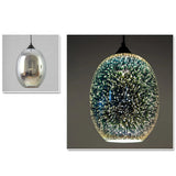 
LuxiLamps - Glass Starry Sky - 3-Piece Pendant Light - Unique Living Room Lamp - Modern 3D Lamp - Ceiling Light