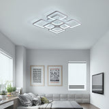 
LuxiLamps - LED Bluetooth 4x4 Head Ceiling Lamp - Smart Lamp - 60 cm - White - Remote Control and APP - Living Room Lamp - Ceiling Lamp