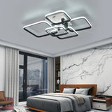 
LuxiLamps - Modern 3-Head Ceiling Lamp - White/Black - 53 cm - Living Room Lamp - Modern LED Lamp - Ceiling Light