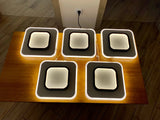 
LuxiLamps - Modern Ceiling Light - LED - Aisle or Hallway Lamp - LED Lamp - Ceiling Fixture - Black/White
