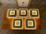 
LuxiLamps - Modern Ceiling Light - LED - Aisle or Hallway Lamp - LED Lamp - Ceiling Fixture - Black/White