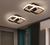 
LuxiLamps - Modern Ceiling Lamp - Square LED - Chandelier - Aisle Lamp - Lighting - 29 cm - Black - Ceiling Light - 20W