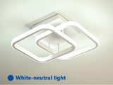 
LuxiLamps - Modern Ceiling Lamp - Square LED - Chandelier - Aisle Lamp - Lighting - 29 cm - White - Ceiling Light - 20W