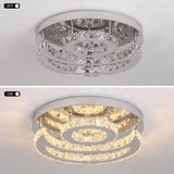 
LuxiLamps - Sun & Moon Ceiling Lamp - Crystal LED Chandelier - 3 Colors - Modern Living Room Lamp - 40 cm - Ceiling Lamp