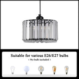 
Luxurious Crystal Pendant Lamp - Chandelier Pendant Lamp - Modern Pendant Lamp - Black - Chandelier - E27