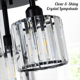 
Modern Crystal Chandelier - 3-Head Crystal Ceiling Lamp - K9 Crystal - E27 - Black - Lighting - Ceiling Light