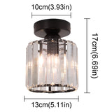 
Modern Crystal Ceiling Lamp - Black - LED Round Crystal Chandelier - Aisle Lamp
