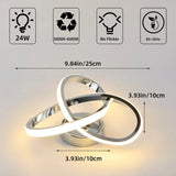 
Modern Curl Ceiling Light - Chrome - LED Ceiling Fixture - Warm White - For Hallways And Entrances