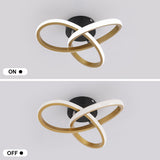 
Modern Curl Ceiling Light - Gold - LED Ceiling Fixture - For Hallways And Entrances