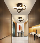 
Modern Curl Ceiling Light - Black - LED Ceiling Fixture - For Hallways And Entrances